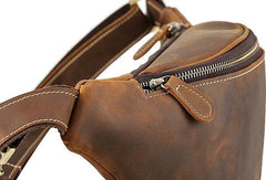 Cool Mens Leather Belt Bag Fanny Pack Waist Bags For Men - iwalletsmen