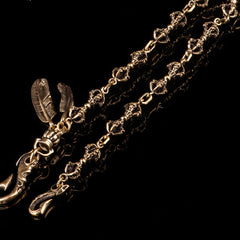 Brass biker trucker Tibetan Keychain wallet Chain for chain wallet biker wallet trucker wallet