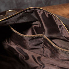 Cool Coffee Leather Mens Weekender Bags Vintage Travel Bags Duffle Bag for Men - iwalletsmen