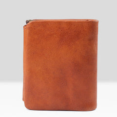 Handmade Mens Cool billfold Leather Wallet Men Small Wallets Trifold for Men - iwalletsmen