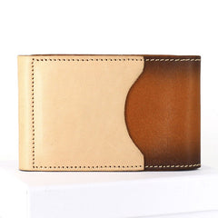 Unique Leather Mens Card Wallet Front Pocket Wallets Small Change Wallet for Men - iwalletsmen