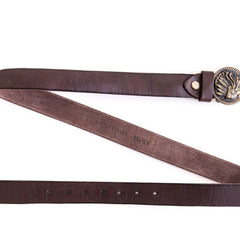 Handmade Genuine Custom Leather Mens Indian Leather Men Coffee Belt for Men - iwalletsmen