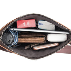 Brown  LEATHER MEN'S Small Side bag Square MESSENGER BAG Tan Square Courier Bag FOR MEN - iwalletsmen