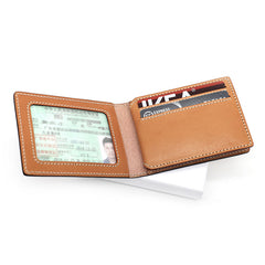 Leather Mens Slim license Wallet Card Wallets Slim Wallet Front Pocket Wallet for Men - iwalletsmen