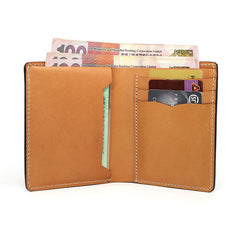 Cool Leather Mens Camouflage Small Wallet Front Pocket Wallet Slim Wallet for Men - iwalletsmen