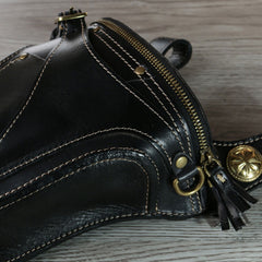 Leather Belt Pouch Mens Small Cases Waist Bag Hip Pack Belt Bag Fanny Pack Bumbag for Men