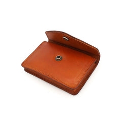 Leather Mens Envelope Front Pocket Wallet Card Wallet Cool Small Change Wallet for Men - iwalletsmen