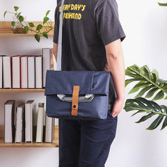 Oxford fabric Mens Side Bag Blue Handbag Tote Bag Messenger Bag Tote For Men - iwalletsmen