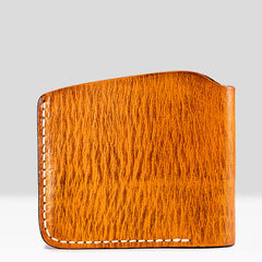 Handmade Mens Cool billfold Leather Wallet Men Small Slim Wallets Bifold for Men - iwalletsmen