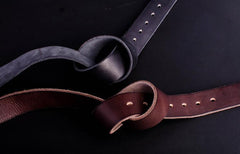 Handmade Genuine Leather Punk Rock West Cowboy Sheriff Mens Cool Men Biker Trucker Leather Belt