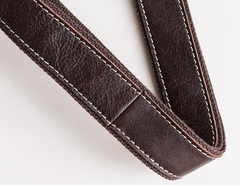 Genuine Leather Mens Cool Messenger Bag Square Bag Chest Bag Bike Bag Cycling Bag for men