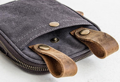 Canvas Belt Pouch Mens Waist Bag Hip Pack Belt Bag Fanny Pack Bumbag for Men - iwalletsmen