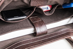 Genuine Leather Mens Briefcase Messenger Bag Laptop Bag Shoulder Bag for men - iwalletsmen