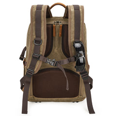 Canvas Waterproof Mens Large Nikon Camera Backpack Canon Camera Bag Dslr Camera Bag for Men - iwalletsmen