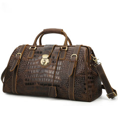 Cool Leather Mens Overnight Bag Duffle Bag Travel Bag Weekender Bags for Men - iwalletsmen