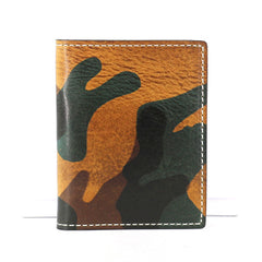 Cool Leather Mens Camouflage License Wallets Front Pocket Wallet Slim Card Wallet for Men - iwalletsmen