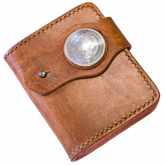 Handmade Leather billfold Mens Chain Biker Wallet Cool Leather Wallet With Chain Wallets for Men - iwalletsmen