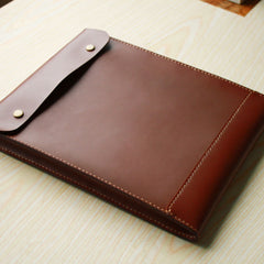 Handmade Mens Leather iPad Case Leather File Case Holder - iwalletsmen