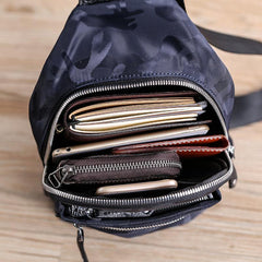 Cool Nylon Men's Sling Bag Camouflage Chest Bag Nylon One shoulder Backpack Sling Pack For Men - iwalletsmen