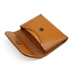 Leather Mens Card Wallets Front Pocket Wallet Small Cool Change Wallet for Men - iwalletsmen