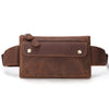 Cool Brown Vintage LEATHER MENS FANNY PACK FOR MEN BUMBAG WAIST BAGS - iwalletsmen