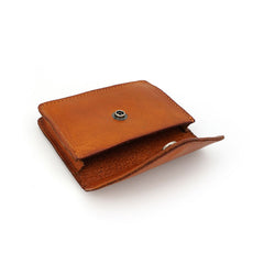 Leather Mens Envelope Front Pocket Wallet Card Wallet Cool Small Change Wallet for Men - iwalletsmen
