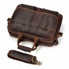 Cool Leather Men Vintage Briefcase Work Bag Handbag Shoulder Bags For Men - iwalletsmen