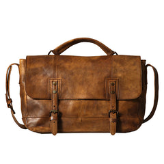 Handmade Leather Mens Cool Shoulder Bag Messenger Bag Chest Bag Bike Bag Cycling Bag for men