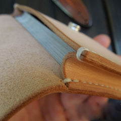 Handmade Leather Mens Cool billfold Wallet Card Holder Small Card Slim Wallets for Men