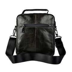 Small Leather Mens SIDE BAGs COURIER BAG Messenger Bag Shoulder Bag for Men - iwalletsmen