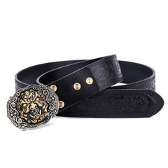 Handmade Genuine Custom Cool Leather Mens Leather Men Black Belt for Men