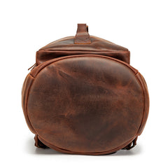 leather backpack made in usa Dark Brown Leather Travel Backpack Mens Leather Laptop Backpacks Large Leather Backpack for Men