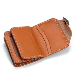 Handmade Leather Mens Cool Tooled Floral billfold Wallet Card Holder Card Wallets for Men