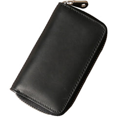 Handamde Genuine Leather Mens Cool Key Wallet Card Slim Wallet Key Holder Car Key Case for Men