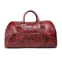 Vintage Leather Mens Large Weekender Bag Travel Bag Duffle Bags - iwalletsmen