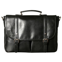Genuine Leather Mens Cool Messenger Bag Briefcase Work Bag Business Bag for men