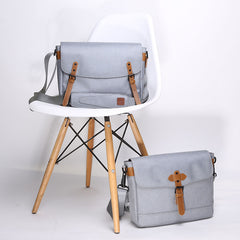 Cool Oxford Cloth Gray Men's Shoulder Bag Messenger Bag Side Bag For Men - iwalletsmen