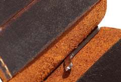 Handmade Genuine Leather Wallet billfold Leather Wallet Slim Bifold Wallet Bag For Mens - iwalletsmen