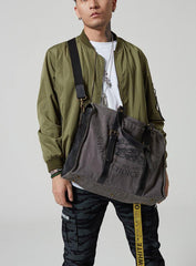 Fashion Canvas Leather Mens Weekender Bags Travel Bag Canvas Duffle Bag For Men - iwalletsmen