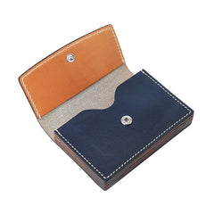 Cool Leather Mens Card Wallet Front Pocket Wallets Small Card Holders for Men - iwalletsmen