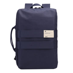 Cool PVC Canvas Men's Black Messenger Bag Travel Backpack 15.5'' Blue Handbag For Men - iwalletsmen