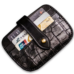 Handmade Leather Mens Cool billfold Wallet Card Holder Small Card Slim Wallets for Men