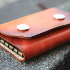 Handmade Mens Leather Key Holder Key Wallet Small Key Wallet for Men - iwalletsmen