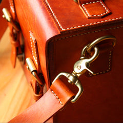 Cool Handmade Leather Mens Small Messenger Bag Camera Bag for men - iwalletsmen