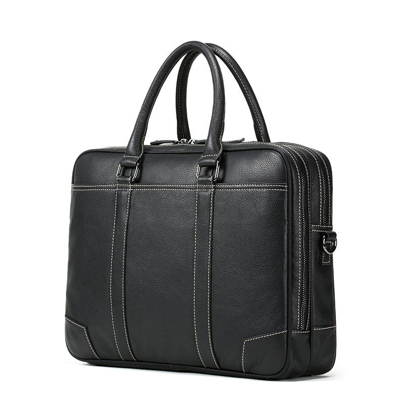Handmade Leather Mens Cool Messenger Bag Work Bag Business Bag Briefcase Bag for men