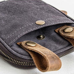 Canvas Belt Pouch Mens Waist Bag Hip Pack Belt Bag Fanny Pack Bumbag for Men - iwalletsmen