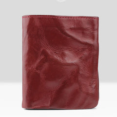 Genuine Leather Mens Cool Slim Leather Wallet Men Small Wallets Bifold for Men - iwalletsmen