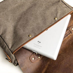 Canvas Mens Cool Messenger Bag iPad Bag Chest Bag Bike Bag Cycling Bag for men - iwalletsmen