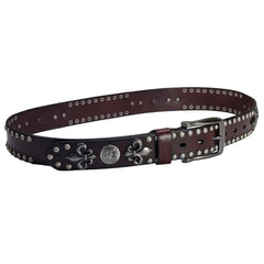 Handmade Genuine Custom Punk Biker Leather Mens Leather Men Belt for Men