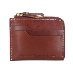 Leather Mens Front Pocket Wallets Small Slim Wallet Card Wallet Change Wallet for Men - iwalletsmen